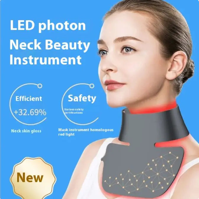 LED Infrared Neck Beauty Instrument Black Silicone Neck - My Store