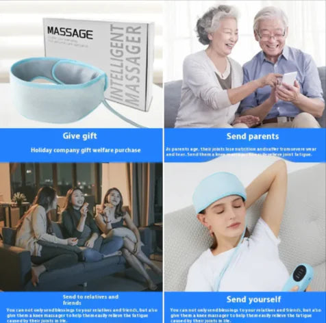 Electric Scalp Massager with Hot Compress – Battery-Powered Kneading Head Massager - My Store