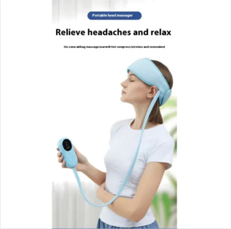 Electric Scalp Massager with Hot Compress – Battery-Powered Kneading Head Massager - My Store